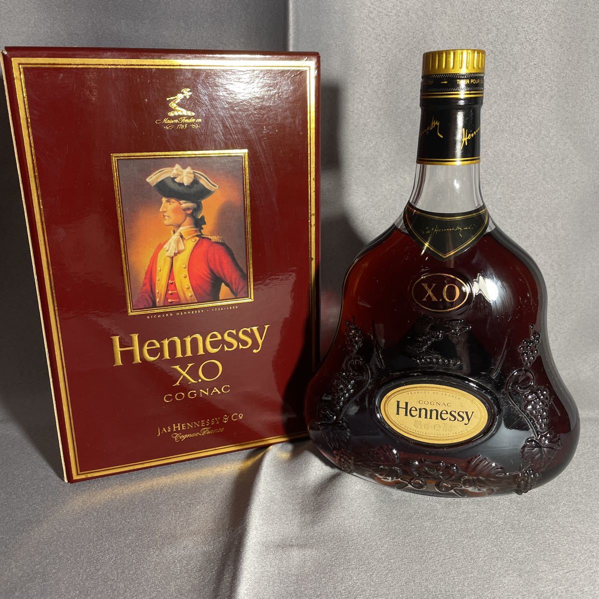 1円スタート Hennessy X.O ヘネシーXO 古酒 箱付き 未開封 長期保管 XO