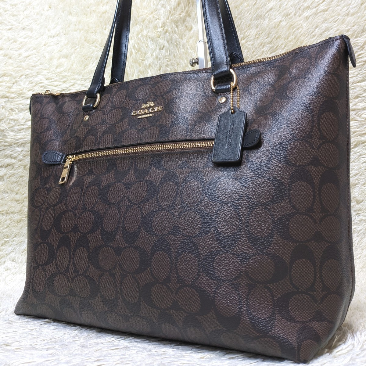 1円 ○美品○ COACH コーチ メンズ ビジネスバッグ ブリーフケース 