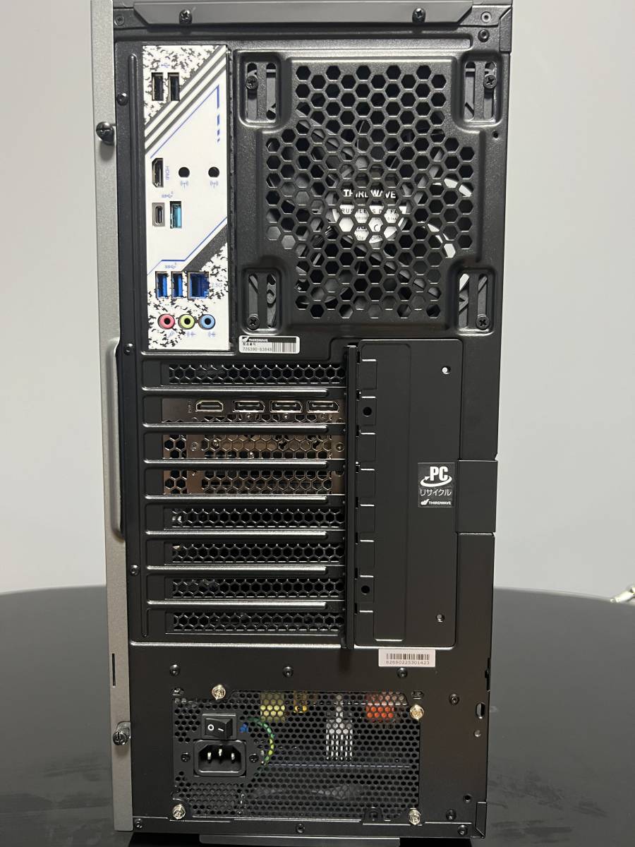 GALLERIA XA7C-R48 ゲーミングPC CORE i7 13700F RTX4080搭載。