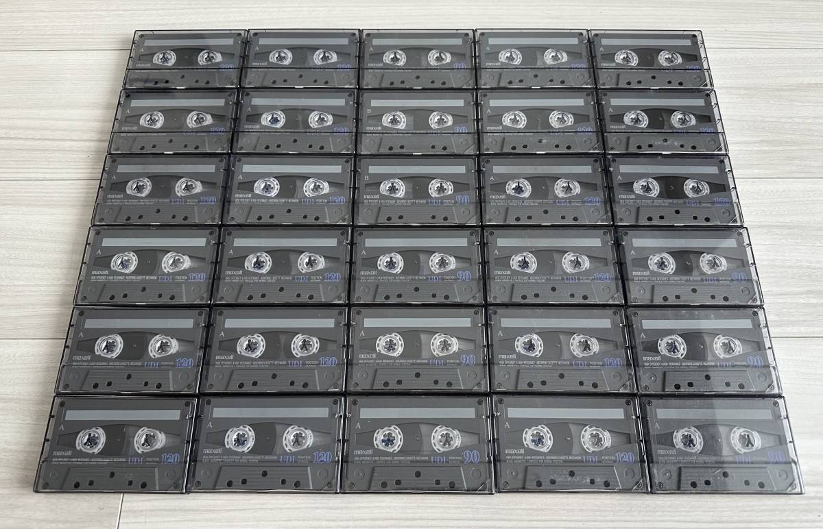 Maxell UDI 90/120 Normal Position 中古 録音済 カセットテープ 30本