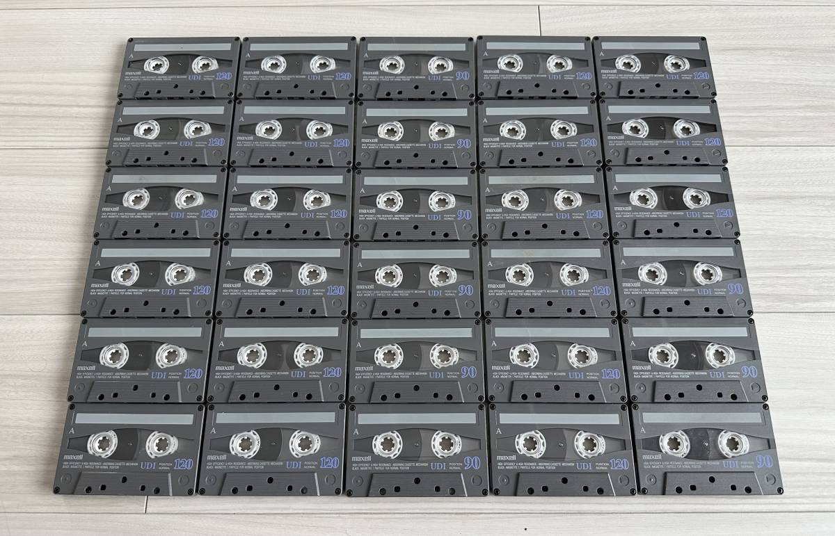 Maxell UDI 90/120 Normal Position 中古 録音済 カセットテープ 30本