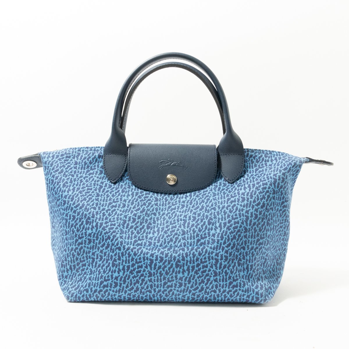 LONGCHAMP ロンシャン トートバッグ ブルー 青 ネイビー 紺 レザー 