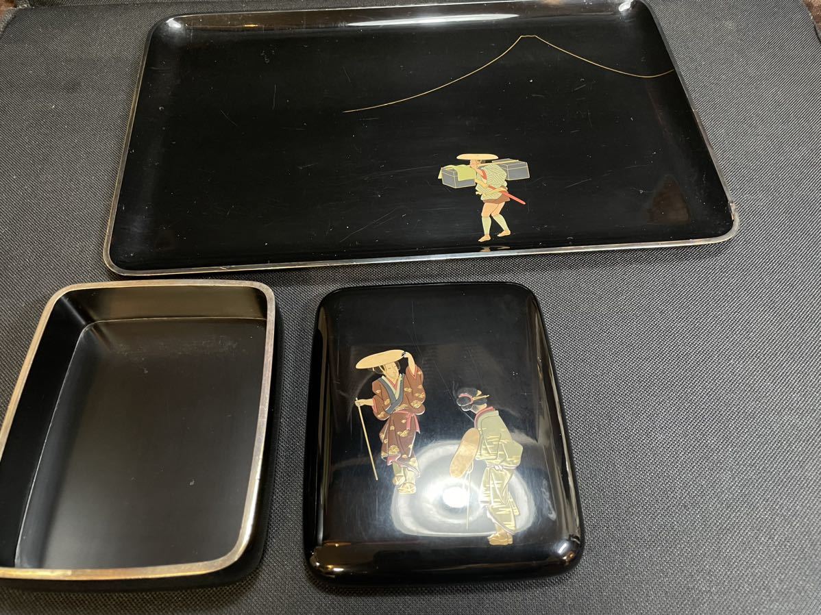 砺波宗斎造 蒔絵進物盆 共箱 砺波宗斎造 蒔絵進物盆 共箱 砺波宗斎造