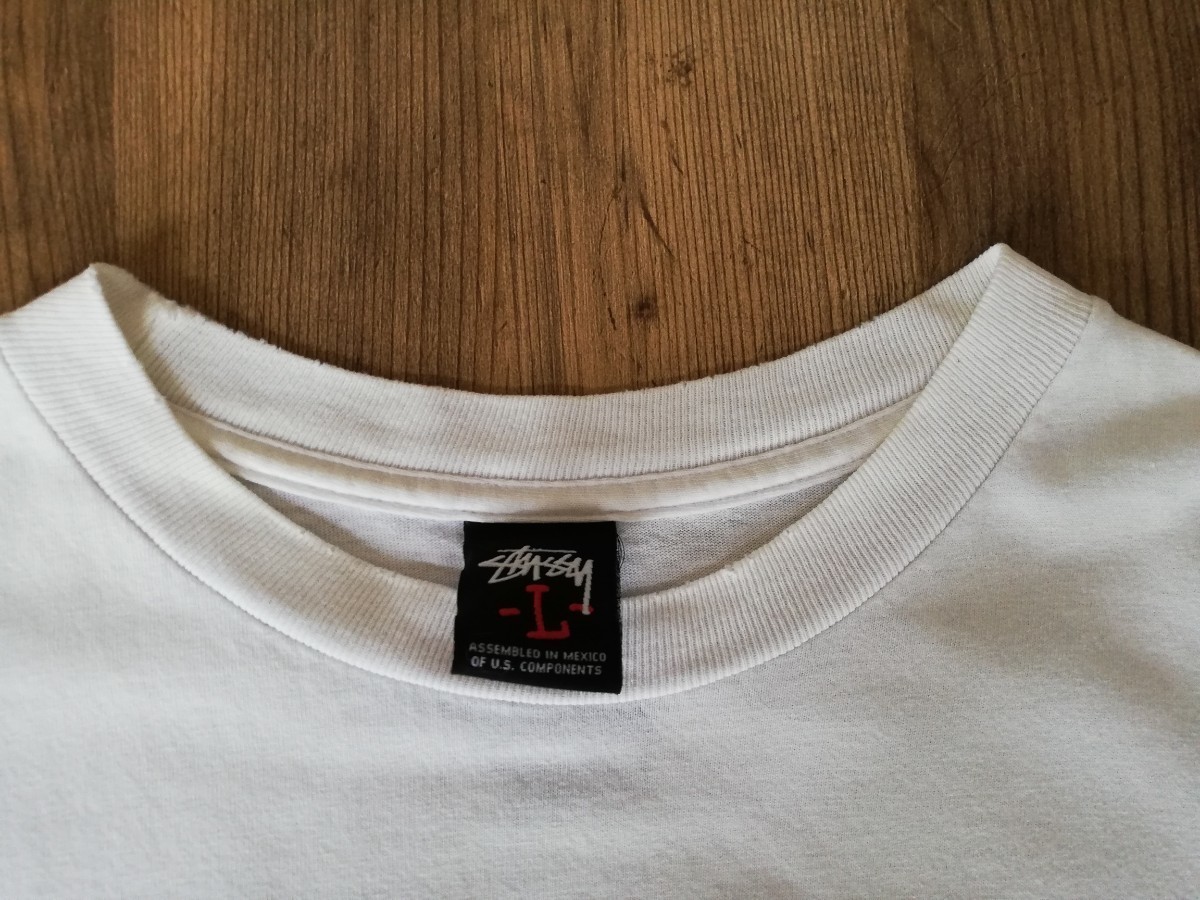 OLD STUSSY ローマの休日 Tシャツ L 白 ステューシー アーカイブ レア 