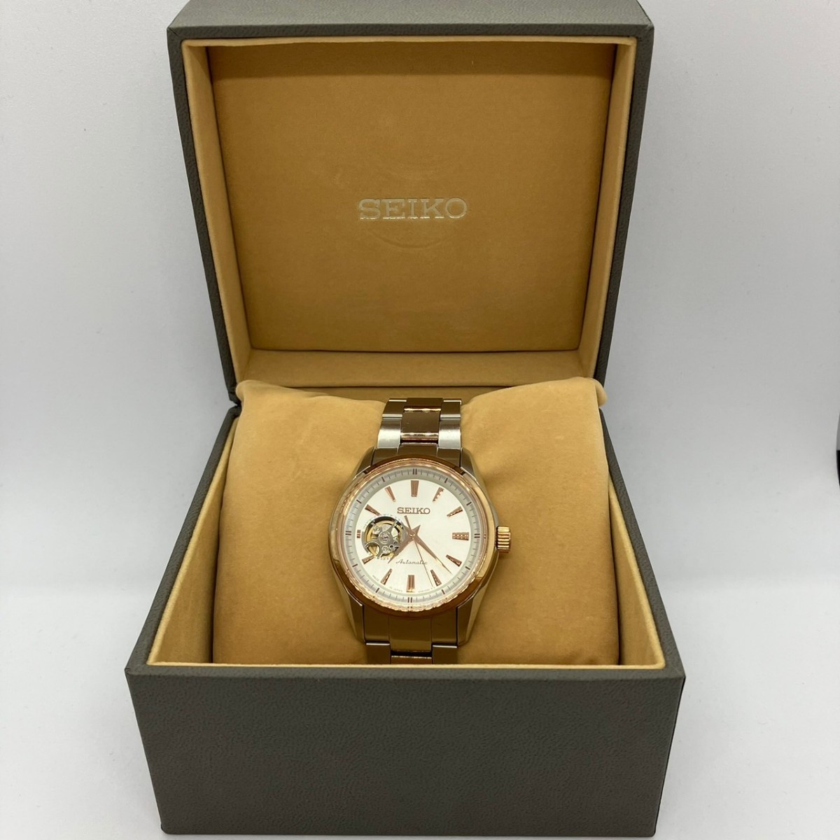 箱付き美品】 SEIKO セイコー プレサージュ メカニカル SARY052 4R38 