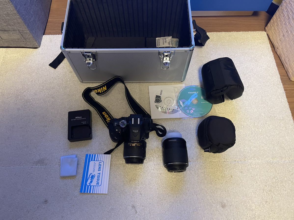 ☆美品☆Nikon D5300ダブルズームキット2ブラックハードケース ☆美品☆Nikon D5300ダブルズームキット2ブラックハードケース