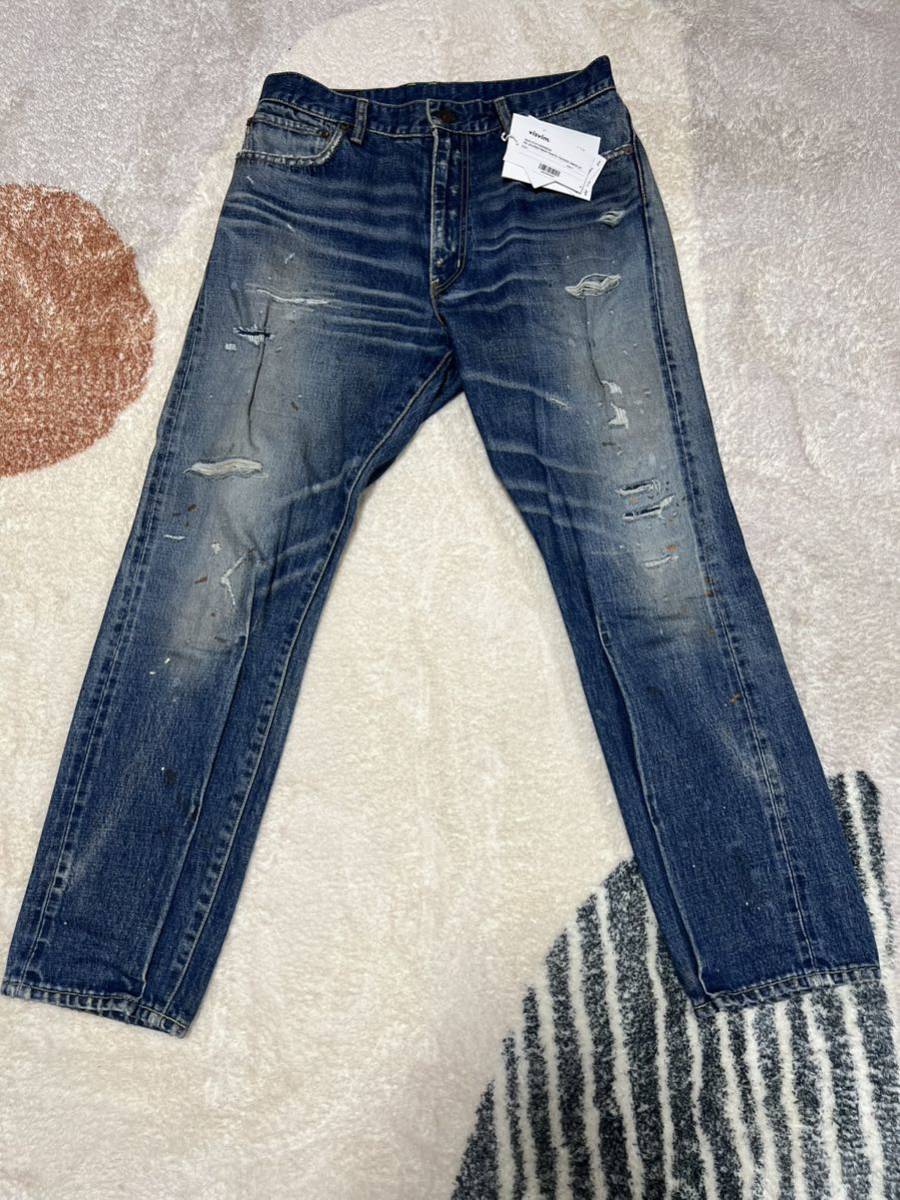 visvim JOURNEYMAN PANTS TACKED DMGD-27 Indigo Camping Trailer ICT down WMV VISVIM SANTA FE size1
