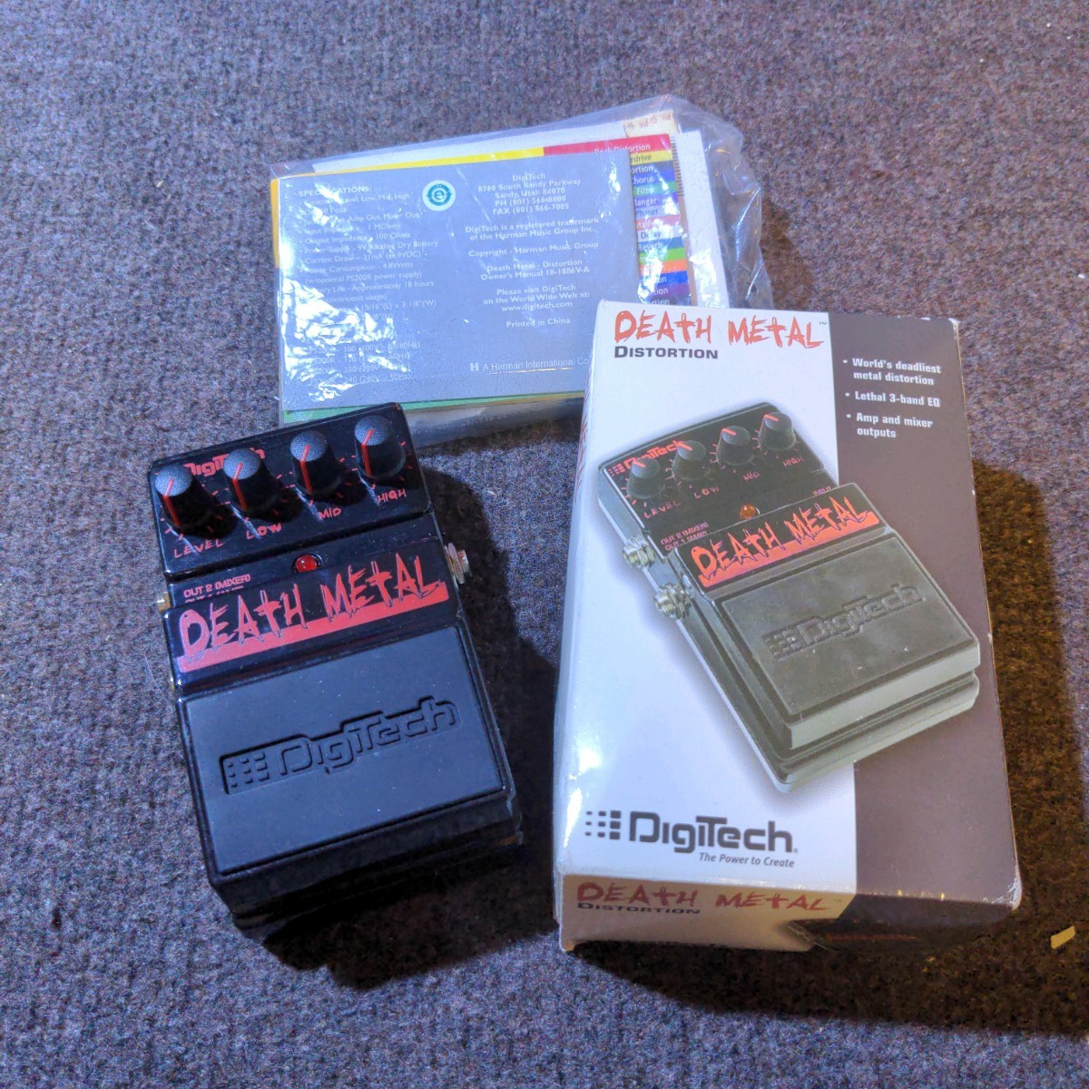 楽器・機材 DigiTech DEATH L 箱ボロ、説明書付き