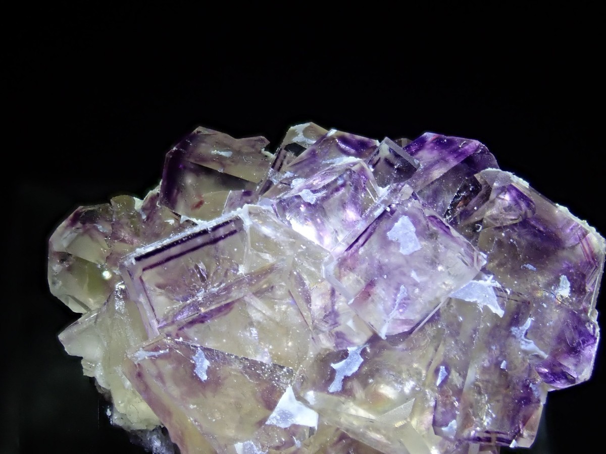 ナミビア・オコルス鉱山産 ブルーグリーン×パープル フローライト 蛍石