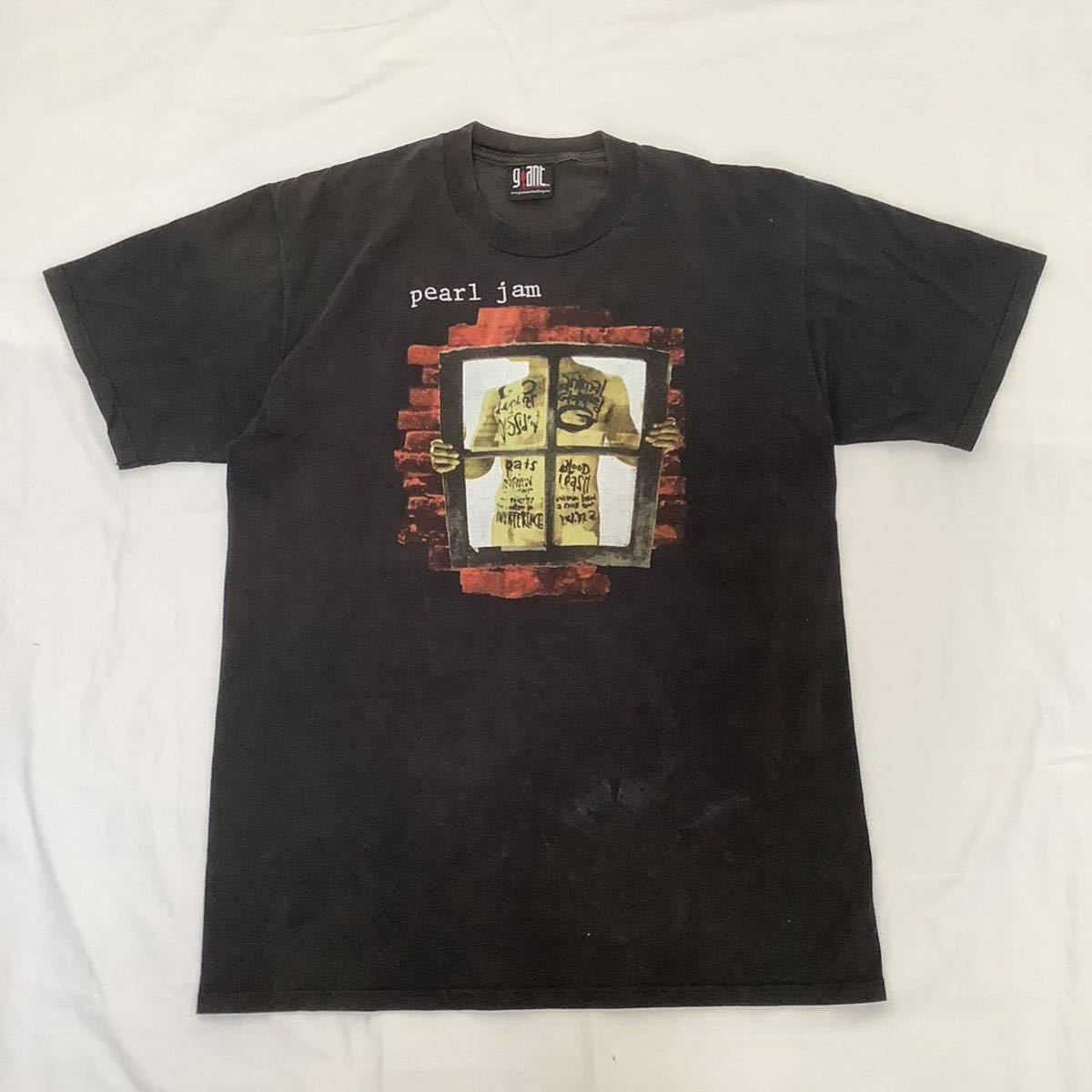 激レア! ロレンツォ着用 1993 Pearl Jam Window Pain ヴィンテージ Tシャツ GIANT製 80s 90s ロック 音楽 バンド 