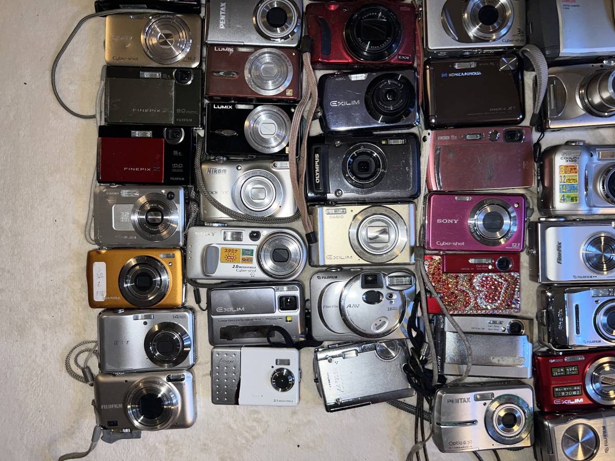 73点☆コンパクトデジカメラ・大量まとめセット・IXY/LUMIX/Sony/Nikon