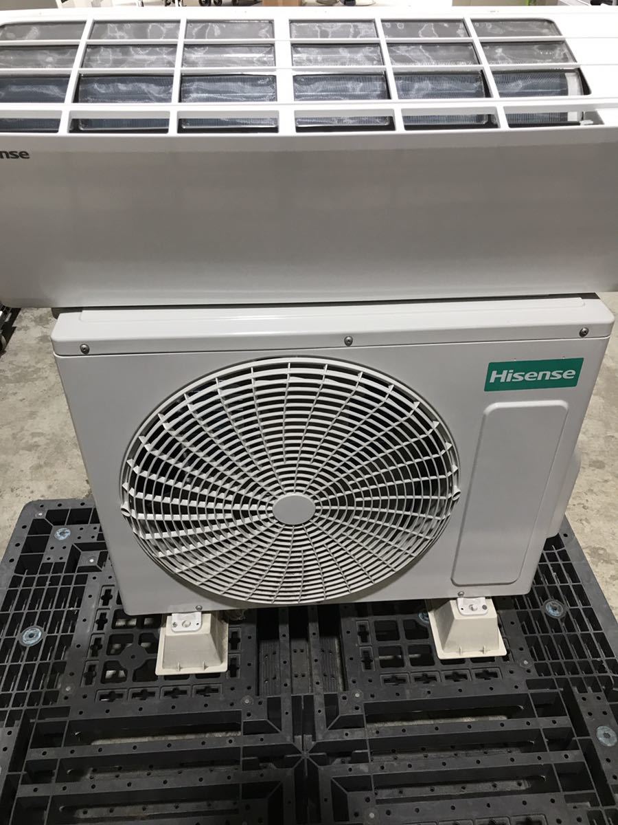 AH【美品】Hisense ハイセンスルームエアコン・ルームエアコン室外ユニットHA-S22C-W / HC-S22C ③