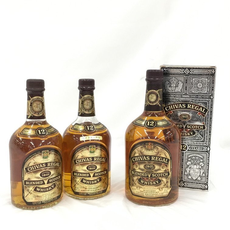 BGAJ3022】未開栓 国外酒 CHIVAS REGAL シーバスリーガル 12年