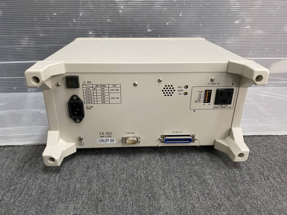 0 HIOKI - Yahoo!オークション 耐圧試験器 1 自動絶縁耐圧試験器 3158 