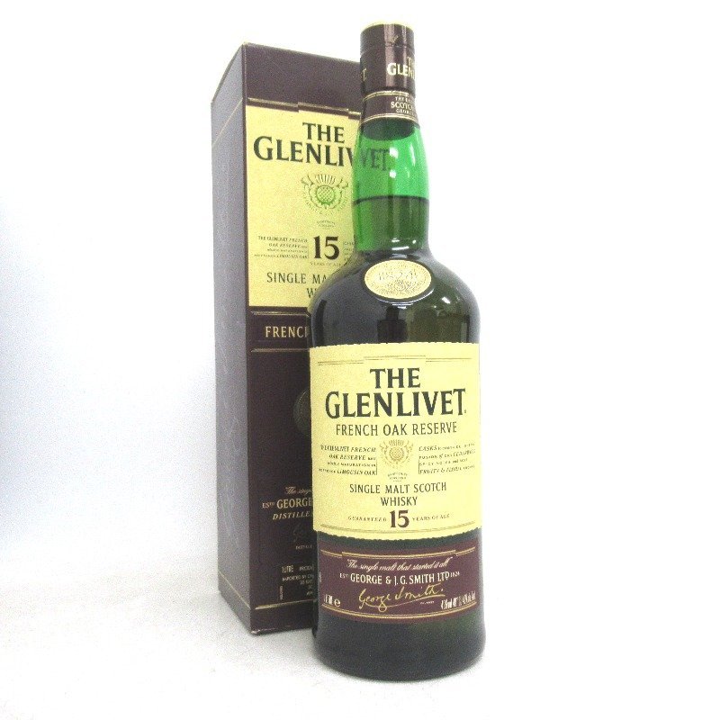 ウイスキー ザ グレンリベット 15年 フレンチオークリザーブ 1000ml