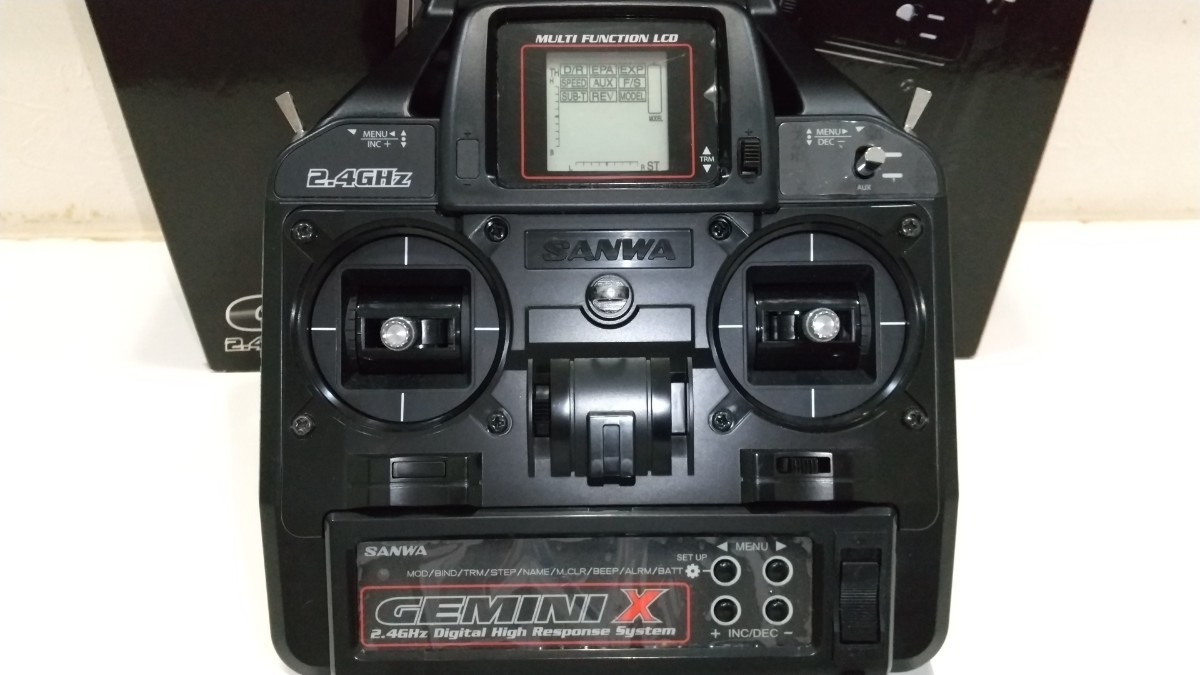 サンワ GEMINI X 送信機 受信機 2.4GHz SANWA プロポ中古品 プロポ