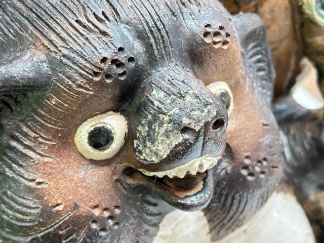 たぬきの置物 信楽焼 高さ47cm 12⁄6□特大！ 高さ145センチ 信楽焼