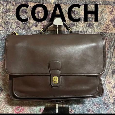 COACH ブリーフケース ビジネスバッグ オールドコーチ 2way ブラウン