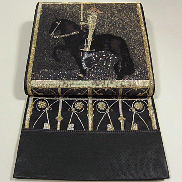 新品未仕立　西陣織高級袋帯　クリムト 名画・黄金の騎士をモチーフに！　エレガントな逸品！