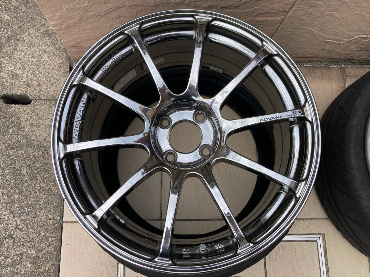 ADVAN Racing RS 17x7.5J+35 4H PCD100 中古4本セット 【公式通販】