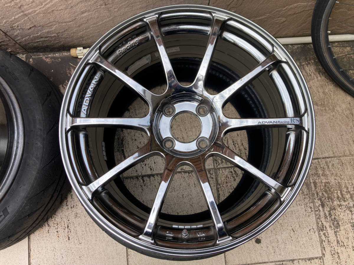 ADVAN Racing RS 17x7.5J+35 4H PCD100 中古4本セット 【公式通販】