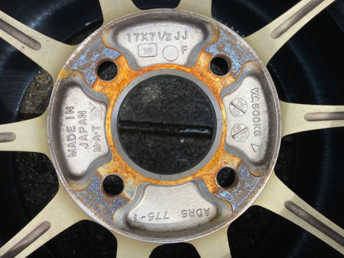 ADVAN Racing RS 17x7.5J+35 4H PCD100 中古4本セット 【公式通販】
