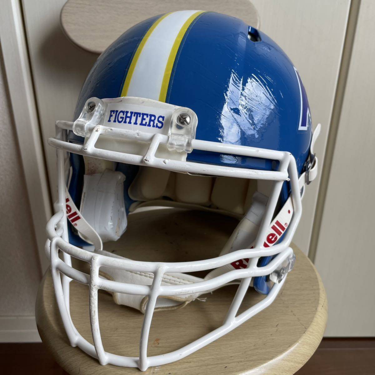 高品質，HOT 関西学院大学&ldquo;FIGHTERS&ldquo;試合用ヘルメット 選手実使用(ヘルメット)｜売買されたオークション情報、yahooの商品情報をアーカイブ公開 - オークファン ヘルメット