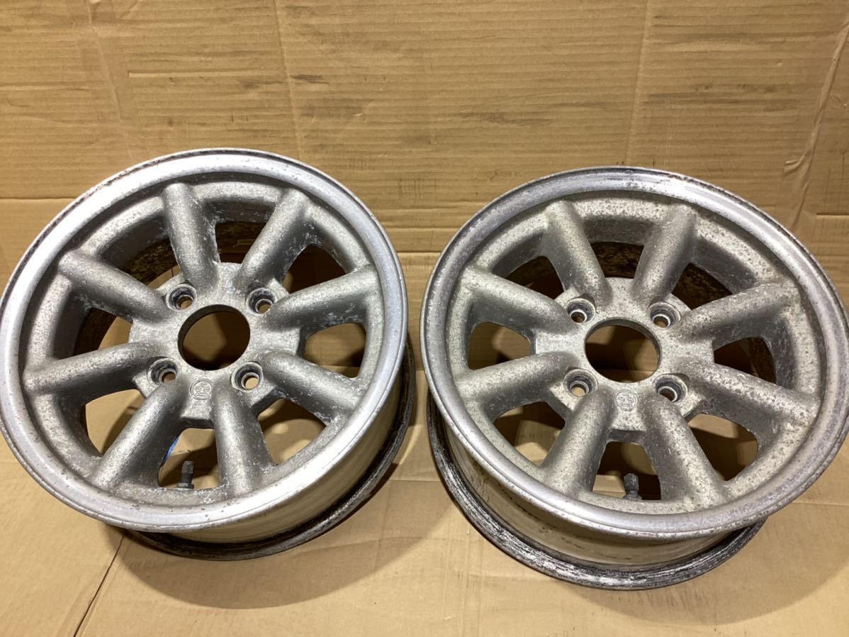 ワタナベ ホイール 14インチ 6J PCD114.3 4穴 旧車 AE86 Bタイプ 14 