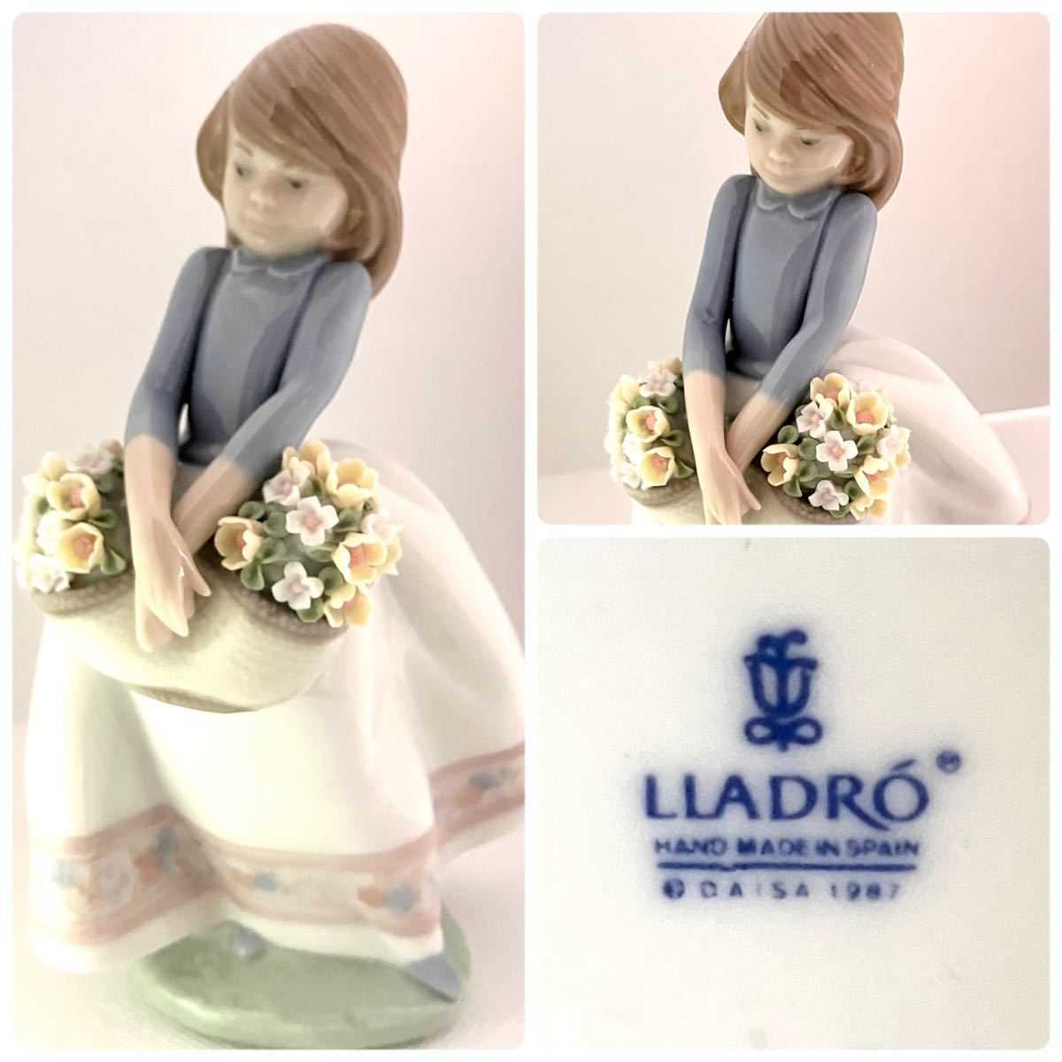 美品・未使用】リヤドロ 『五月の花』 フィギュリン 陶器人形 LLADRO