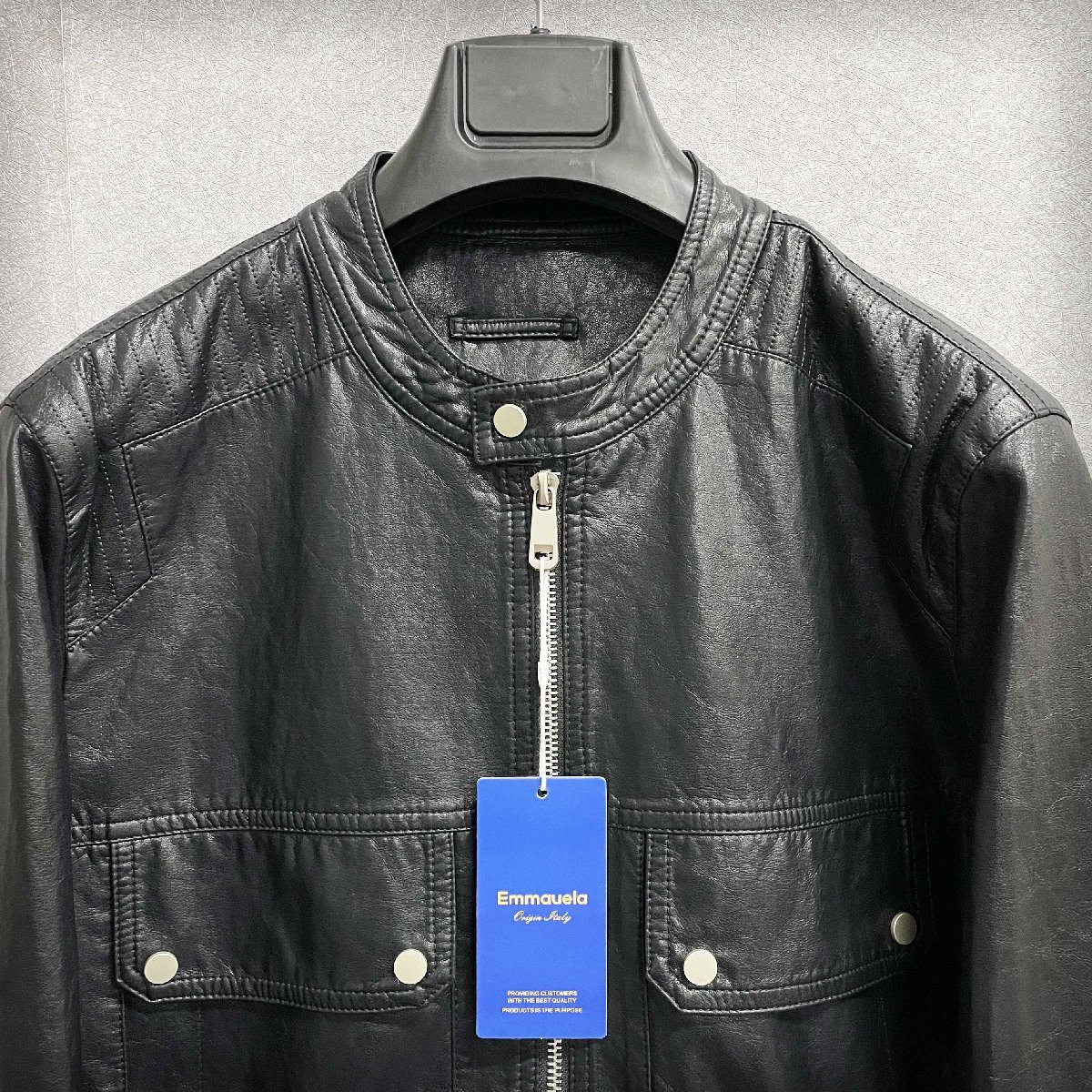 Yahoo!オークション 高級・レザージャケット 定価13万◇Emmauela 