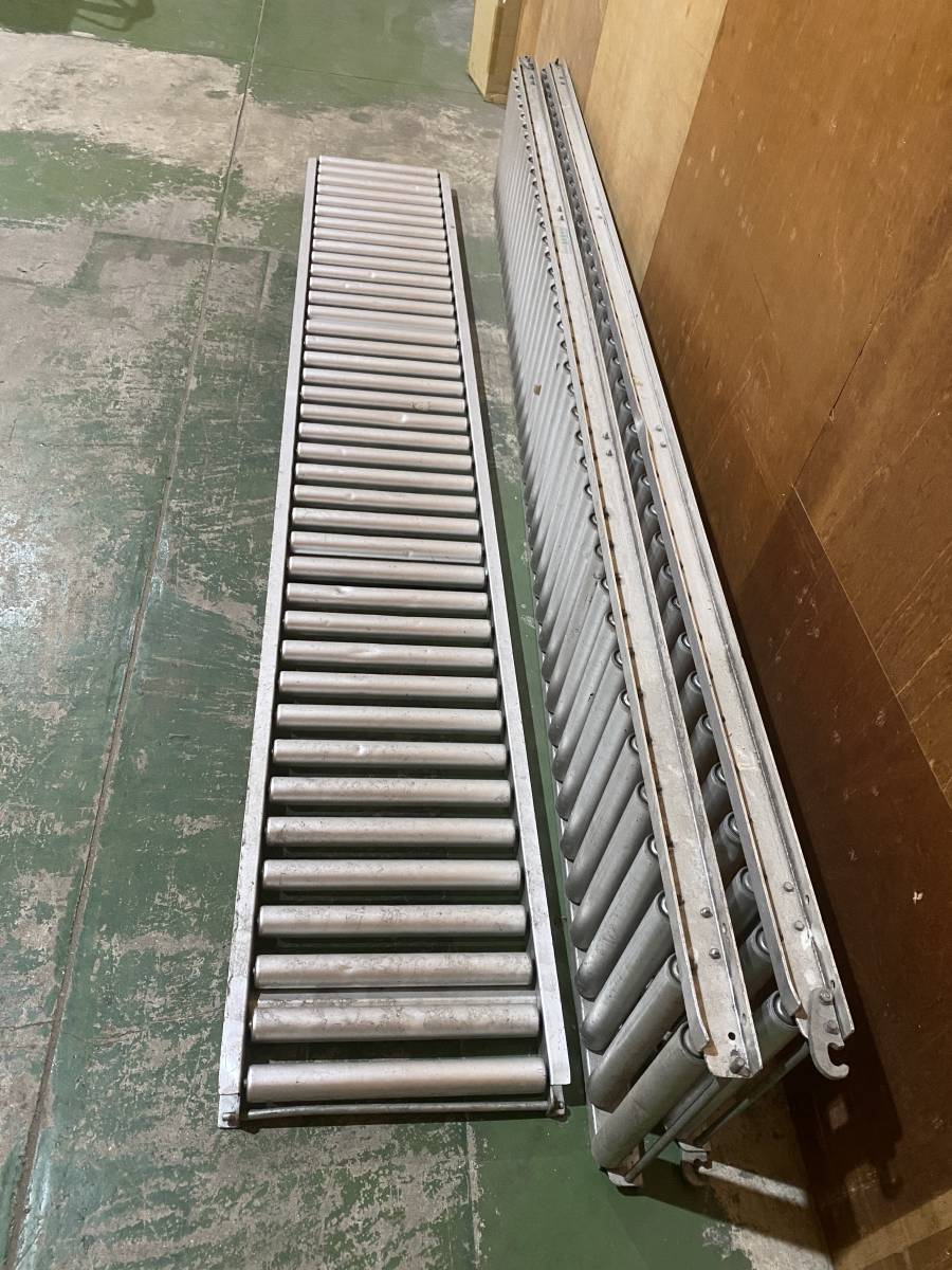 アルミ製ローラーコンベア3000L×470W，その1