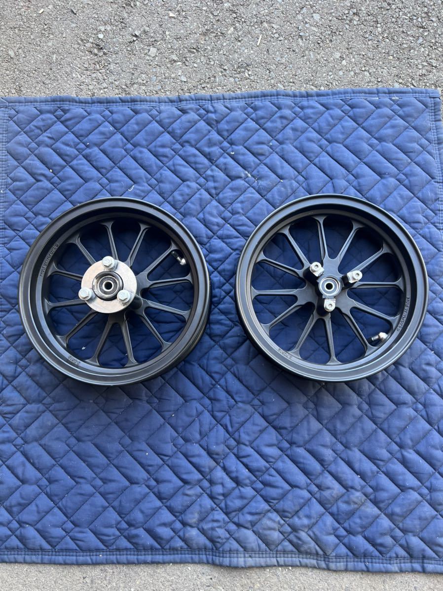 12インチアルミホイール 社外ホイール 前後セット アルミカラー付き