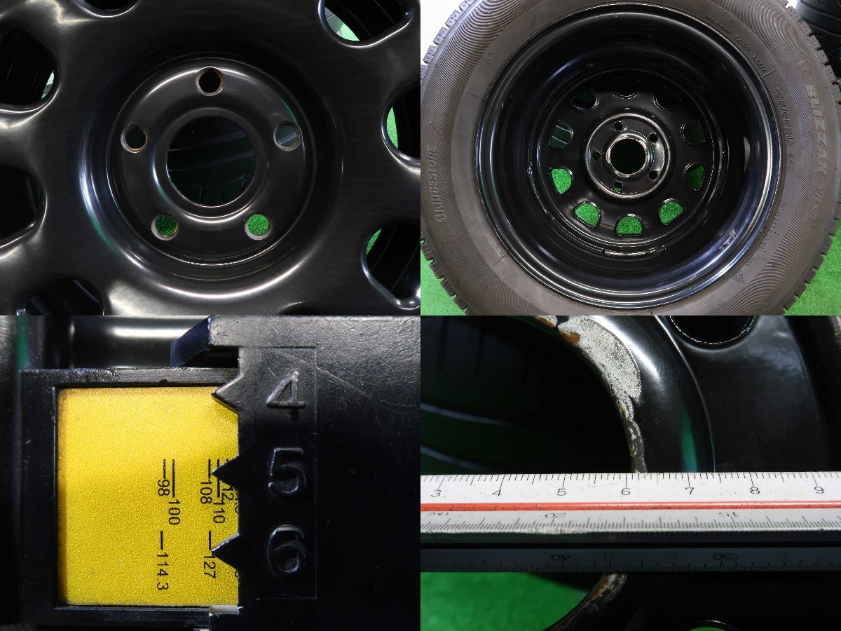 4本 ルノー カングー 社外 デイトナ SS 15インチ スチール 5H PCD 108 