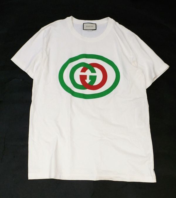 国内正規 GUCCI インターロッキング プリント半袖Tシャツ 565806 