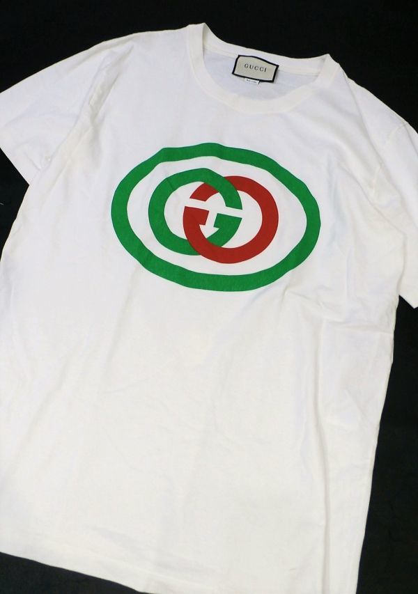 国内正規 GUCCI インターロッキング プリント半袖Tシャツ 565806 