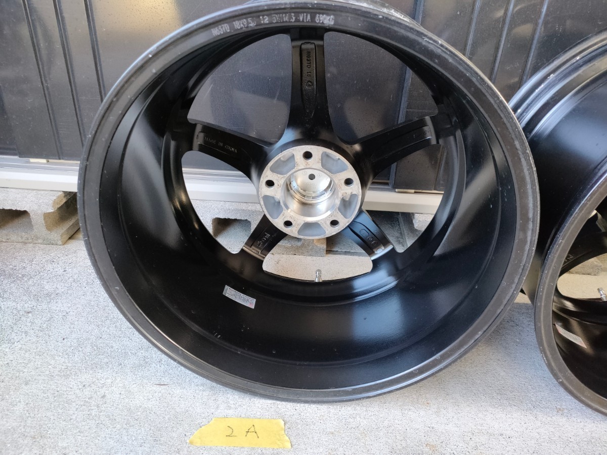 ☆ZESTINO ゼスティノ N637 18インチ 9.5J +12 PCD114.3 5本スポーク 2 