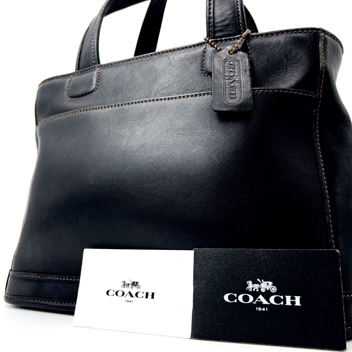 トートバッグ COACH コーチ レザー ビジネス 1円～定価7万級美品