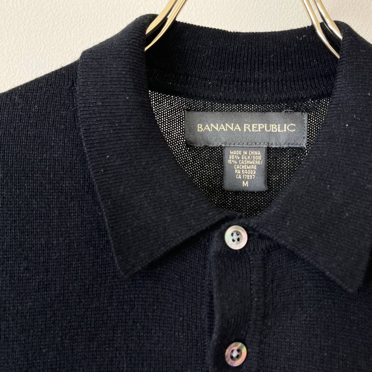 希少《 Silk85%/Cashmere15% 》90s 2000s 美品【 BANANA REPUBLIC 