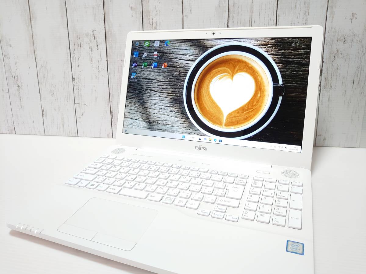 【かなり美品★第7世代i7★新品SSD1TB★フルHD】富士通 AH51/C3★Core i7-3.80GHz★メモリ8GB★Win11★Office2019 H&B★Bluetooth★Blu-ray