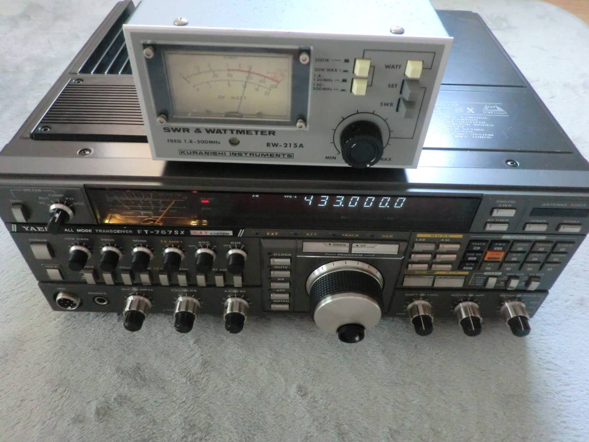 【お買い得，大人気】 YAESU 八重洲 1.9 430MHz ALL MODE TRANSCEIVER FT-767SX 100w改造 CWフィルター付(固定)｜売買されたオークション情報、yahooの商品情報をアーカイブ公開 - オークファン 固定