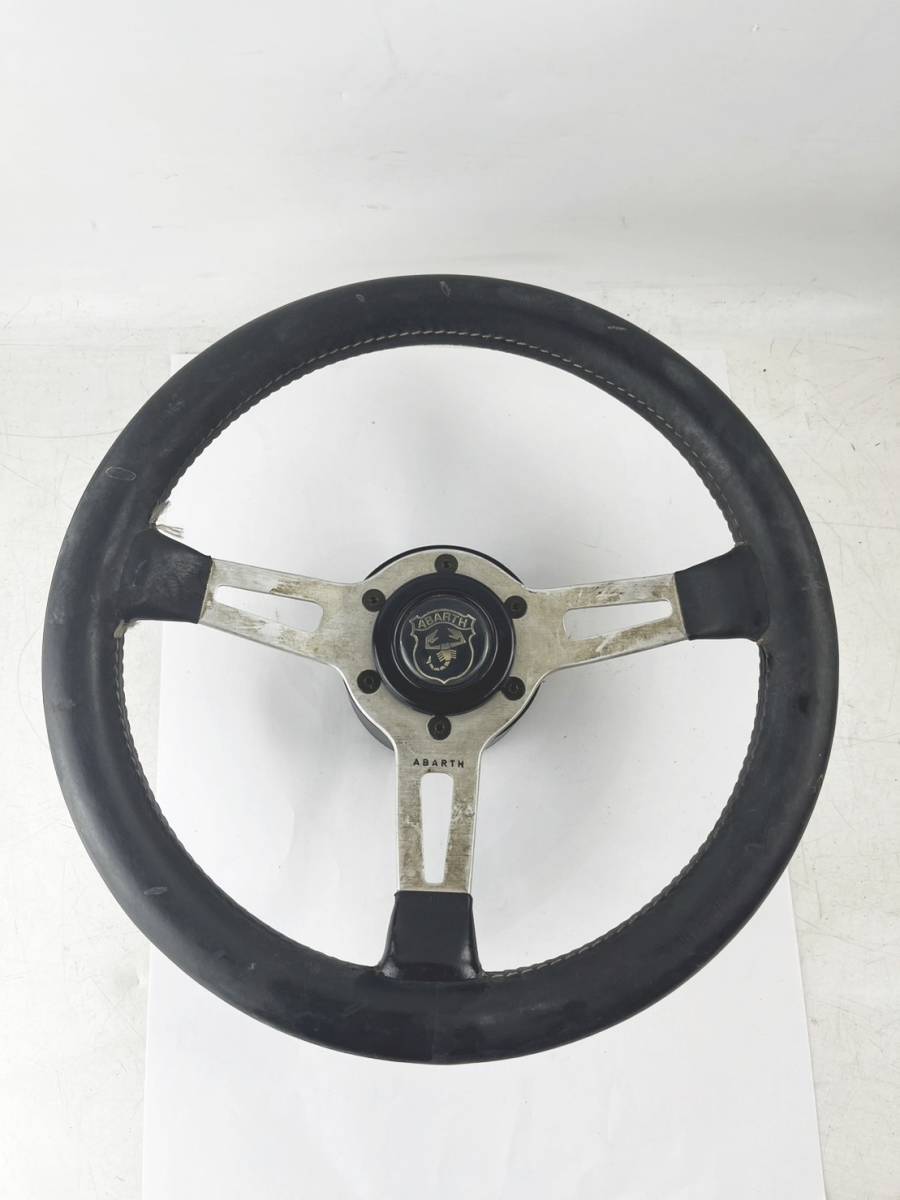 ABARTH アバルト レザー ステアリング ハンドル AuctionTemplates
