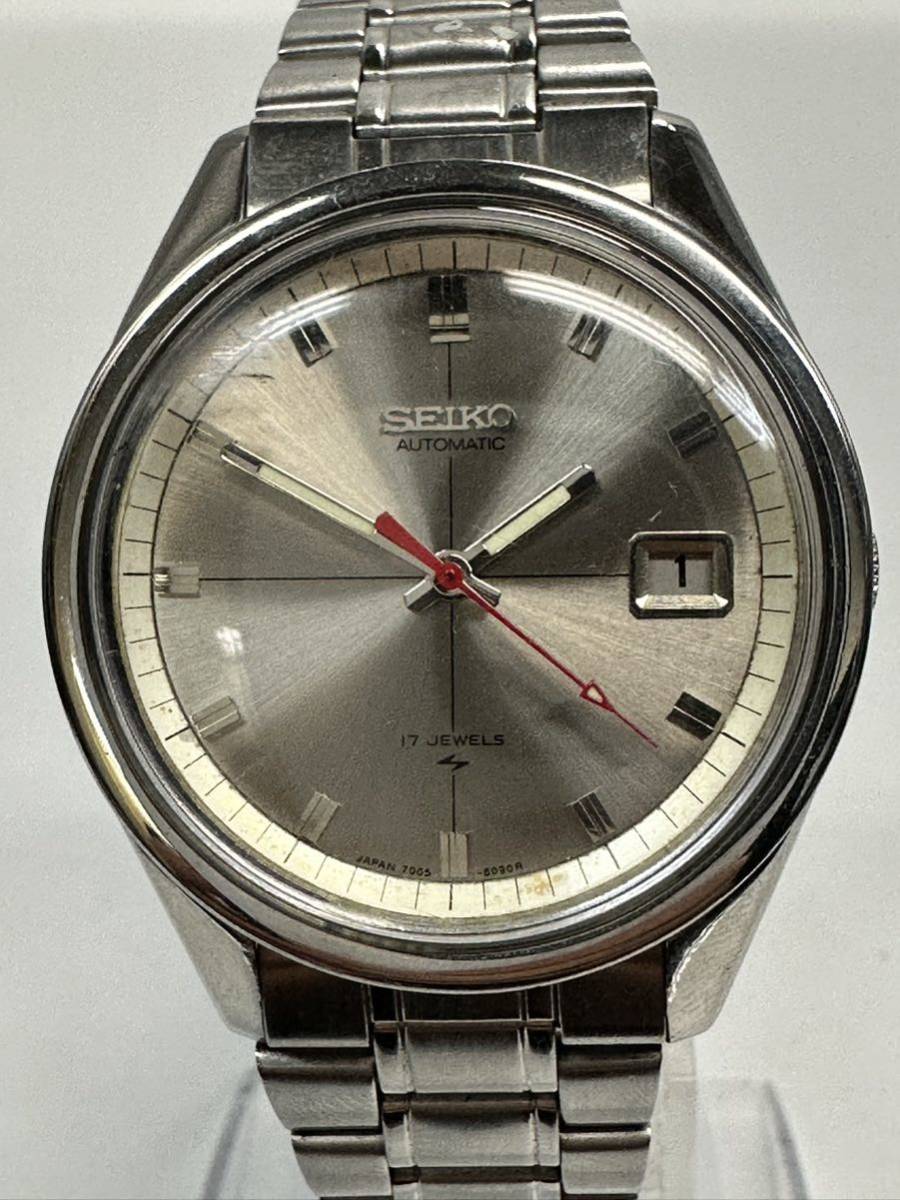 大得価，人気 7N23 1円スタート SEIKO AUTOMATIC 17JEWELS / 7006-7080 セイコー 稼動品 自動巻き デイト メンズ 腕時計(セイコー)｜売買されたオークション情報、yahooの商品情報をアーカイブ公開 - オークファン その他