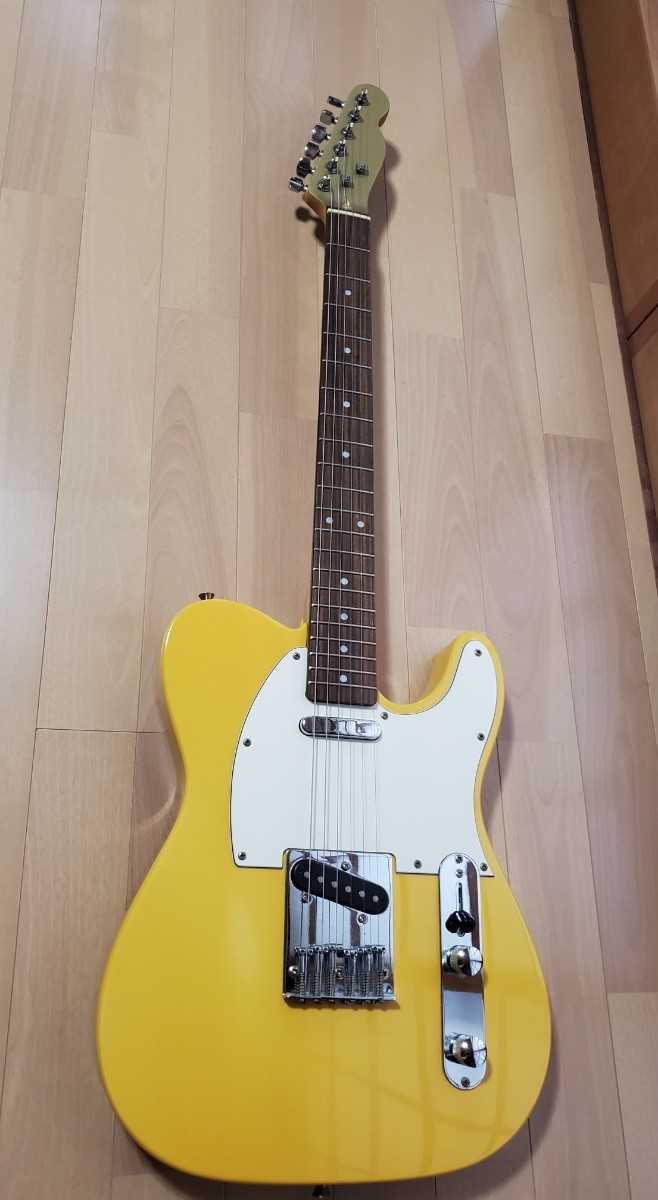 Fender？テレキャスター？　詳細不明のためジャンク メーカー不明 テレキャスター エレキギター 中古 イエロー ジャンク