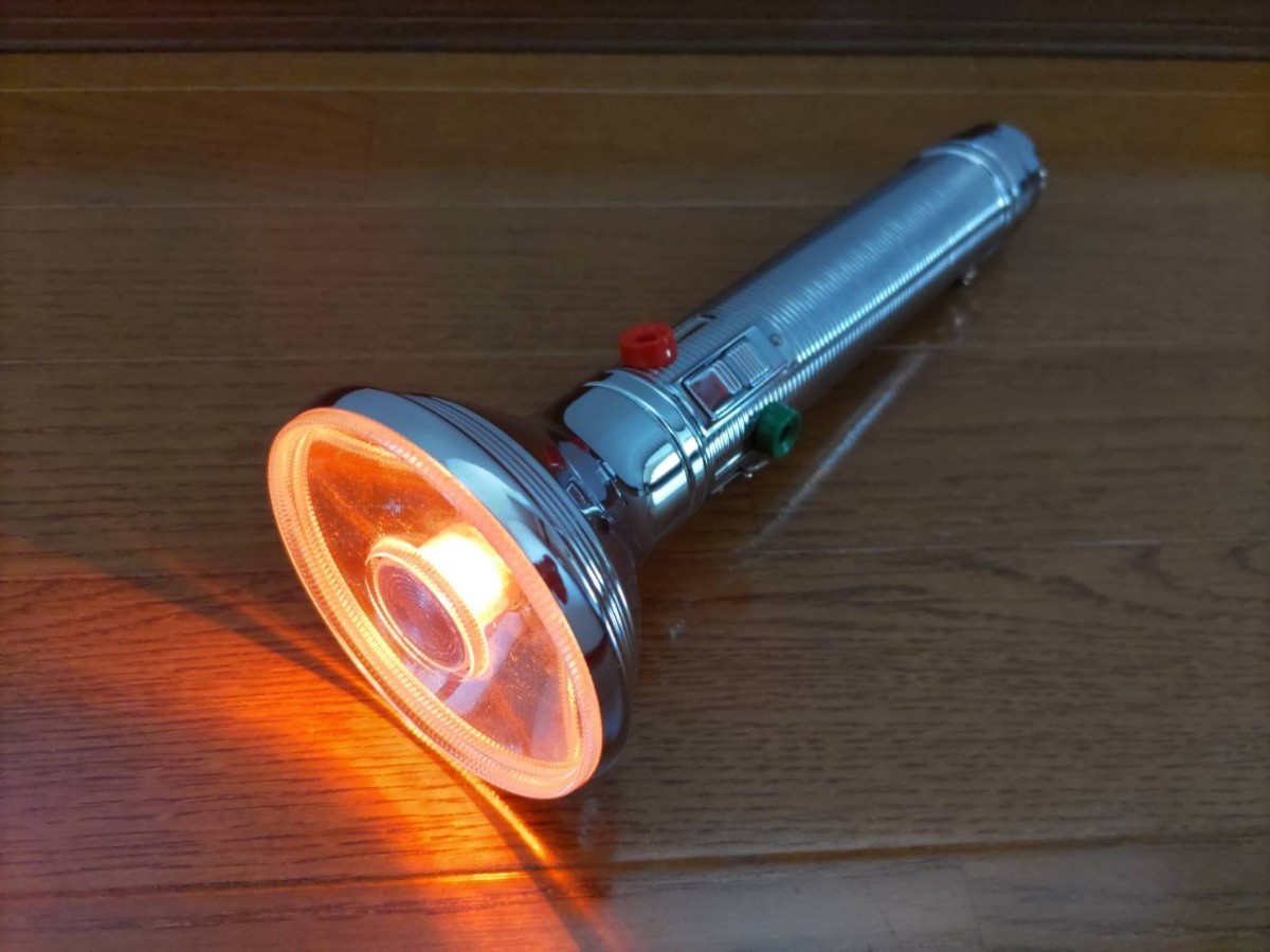 合図灯◇懐中電灯 3色切換 ナショナル FF-140S◇国鉄 National(廃品 