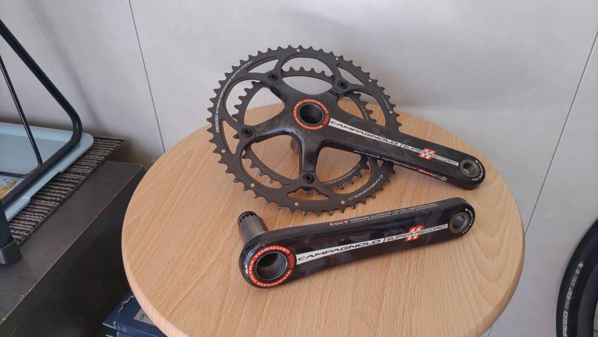 Campagnolo カンパニョーロ SUPER RECORD スーパーレコード Tiシャフト クランクセット 170mm 11速 52-39T