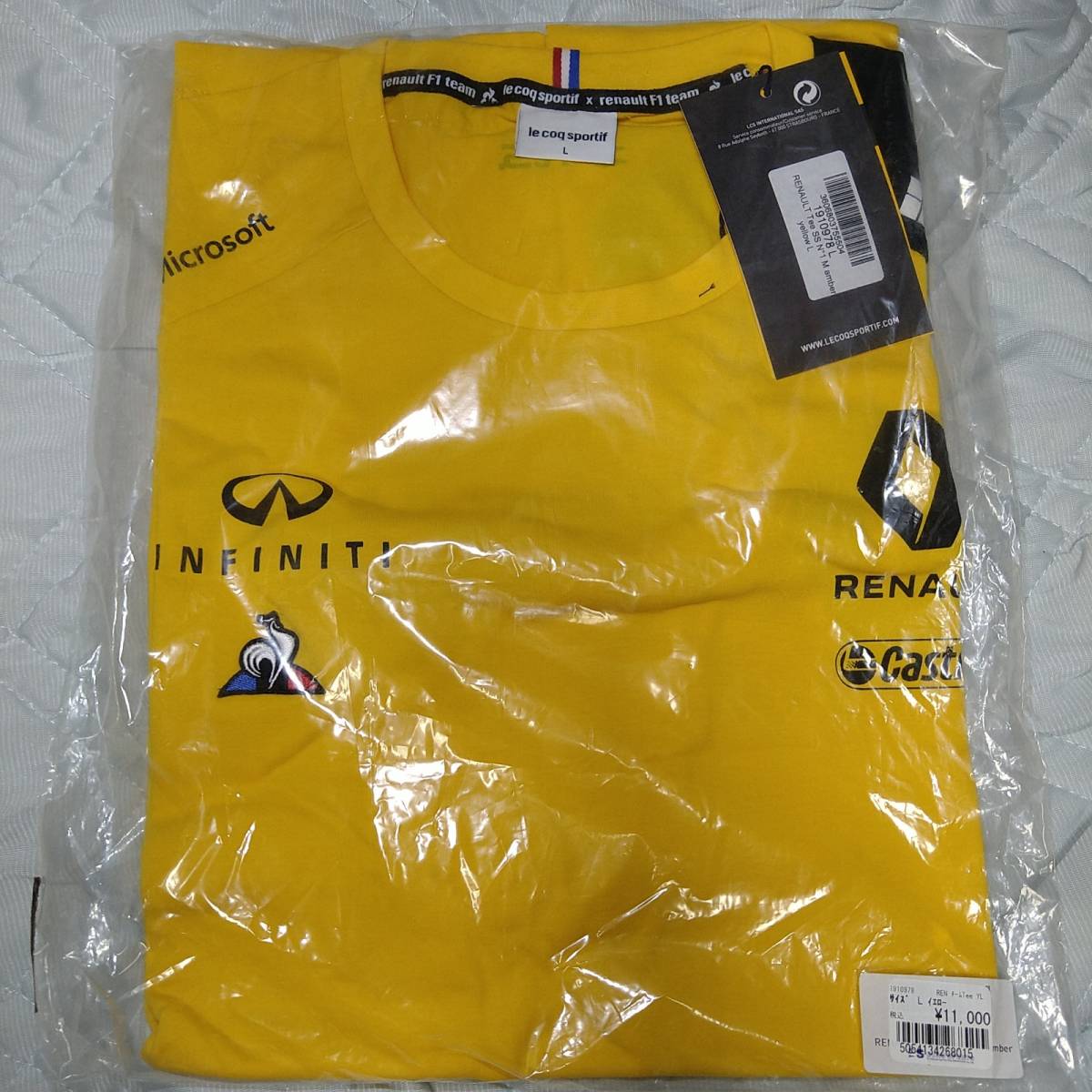 □2019年ルノーF1 チーム レプリカTシャツ (イエロー)□RENAULT SPORT 