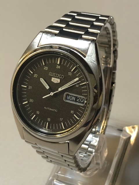 ◇セイコー ファイブ【SEIKO 5 21石 7S26-0550 裏スケルトン 自動巻