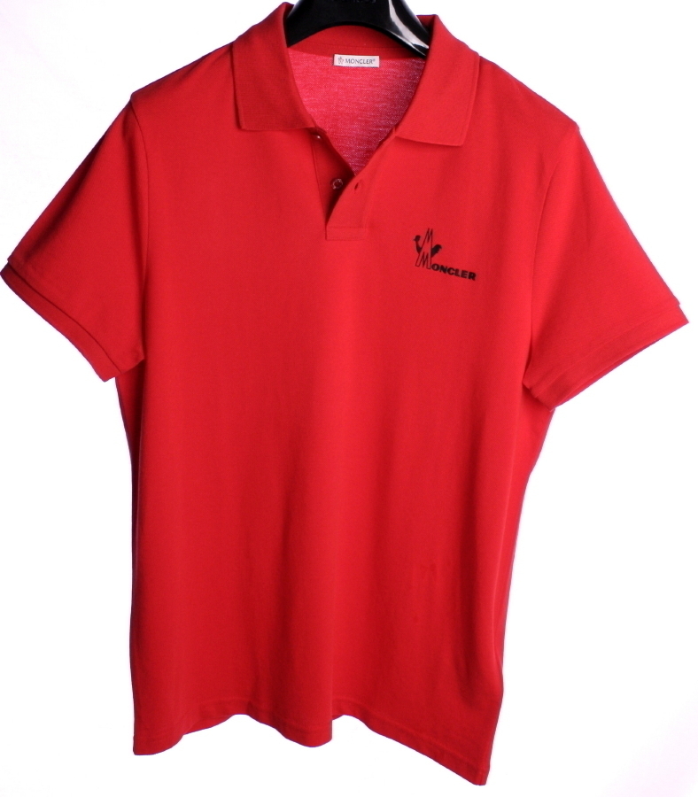 モンクレール 半袖 ポロシャツ レッド MONCLER 国内正規品 #A1 MONCLER
