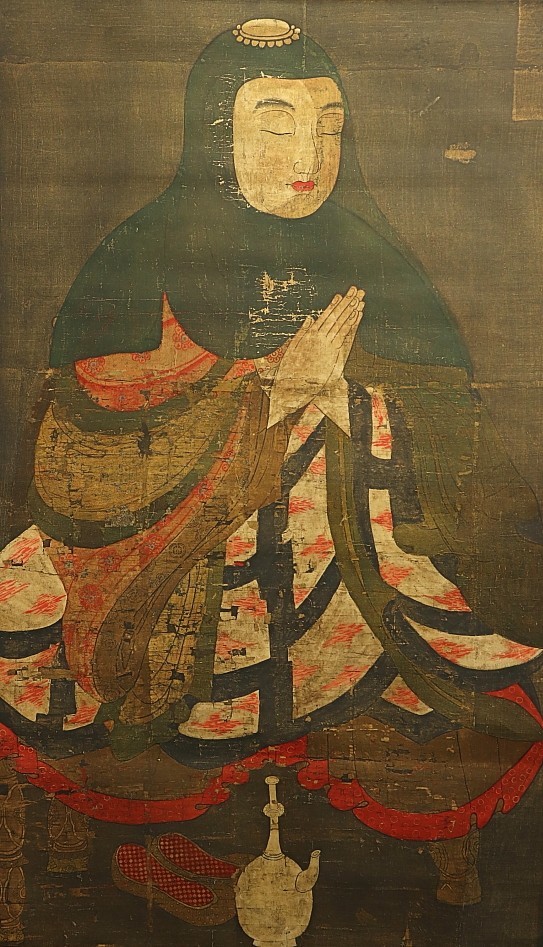 2674 天台宗寺院旧蔵 真作 山田恵諦書付箱 天台大師 伝教大師 工芸印刷