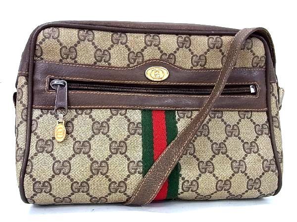 1円 GUCCI グッチ オールドグッチ ヴィンテージ シェリーライン GG柄 